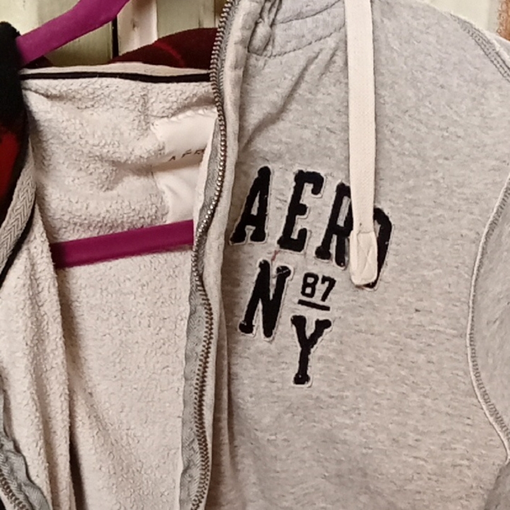 Aeropostale Gray Hoodie Jacket